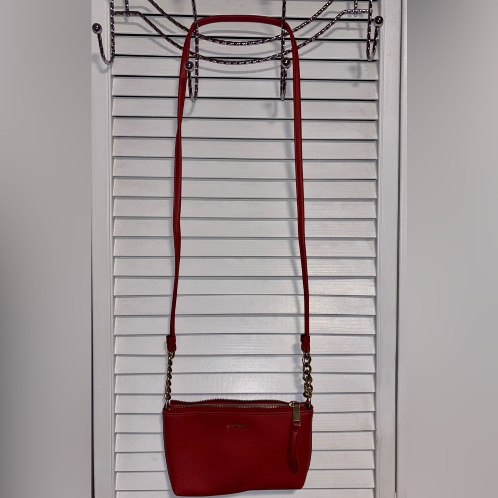 Calvin Klein Vibrant Orange Crossbody Bag
